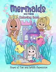 Mermaids friends coloring for sale  Delivered anywhere in UK