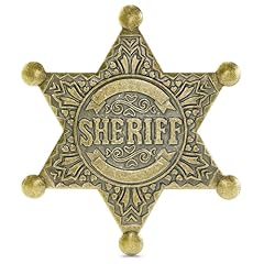 Sheriff star badge usato  Spedito ovunque in Italia 