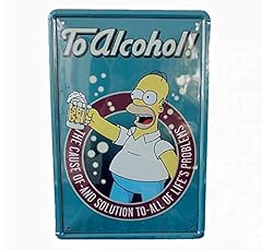 Tin sign simpsons for sale  Delivered anywhere in UK