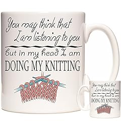 Knitting mug may for sale  Delivered anywhere in UK