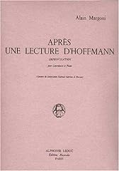 Apres lecture hoffmann d'occasion  Livré partout en France