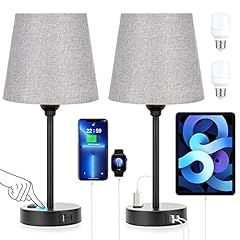Grey bedside lamps for sale  Delivered anywhere in USA 