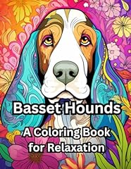 Basset hounds coloring for sale  Delivered anywhere in UK