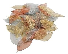 Metallic skeleton leaves for sale  Delivered anywhere in UK