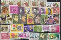 Malaisie 100 timbres d'occasion  Livré partout en France