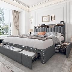 Enhomee upholstered queen for sale  Delivered anywhere in USA 
