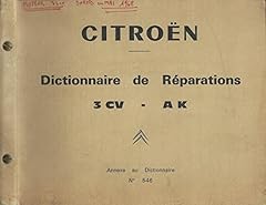 Citroën dictionnaire réparat d'occasion  Livré partout en France