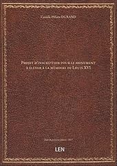 Projet inscription monument d'occasion  Livré partout en France