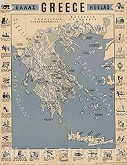 Historic map greece for sale  Delivered anywhere in USA 