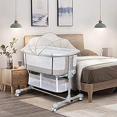 Bedside Sleeper Bedside Crib, Baby Bassinet 3 in 1 for sale  Delivered anywhere in UK