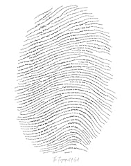 Fingerprint god unframed for sale  Delivered anywhere in USA 