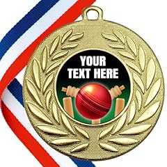 Personalised cricket medals for sale  Delivered anywhere in UK