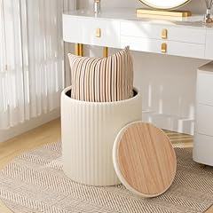 Round ottoman storage for sale  Delivered anywhere in USA 