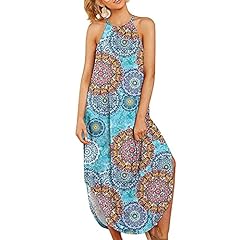 Sinifer Women's Casual Fit Long Dress Sleeveless Racerback for sale  Delivered anywhere in Canada