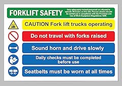 Forklift safety caution for sale  Delivered anywhere in UK