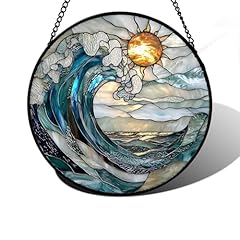 Blue wave stained for sale  Delivered anywhere in UK
