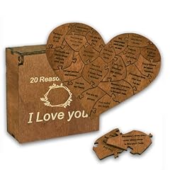 Wooden puzzle heart for sale  Delivered anywhere in UK