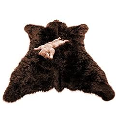 Plush brown faux for sale  Delivered anywhere in USA 