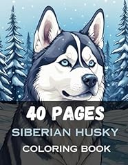 Siberian husky coloring for sale  Delivered anywhere in UK