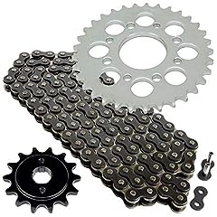 Caltric Black Drive Chain And Sprocket Kit Compatible for sale  Delivered anywhere in Canada