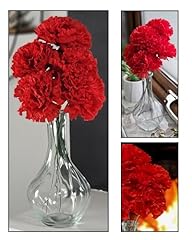 Glass vase red for sale  Delivered anywhere in UK