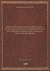Abolition quarantaines anglete d'occasion  Livré partout en France
