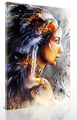 YOOOAHU 1 Piece Canvas Artworks Picture Abstract Native, used for sale  Delivered anywhere in Canada