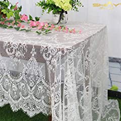 Shinybeauty lace tablecloth for sale  Delivered anywhere in Ireland