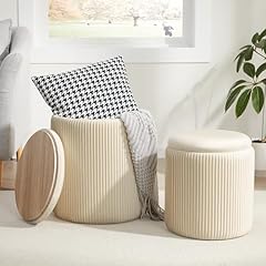 Round ottoman storage for sale  Delivered anywhere in USA 