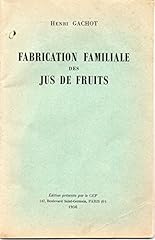 Henri gachot. fabrication d'occasion  Livré partout en France