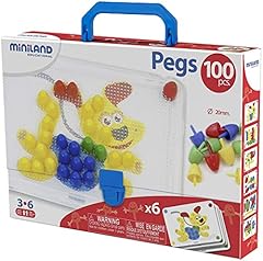 Miniland mosaïque pegs d'occasion  Livré partout en France
