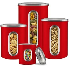 Canister sets red for sale  Delivered anywhere in USA 