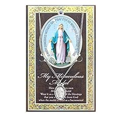 Pewter mary miraculous for sale  Delivered anywhere in USA 