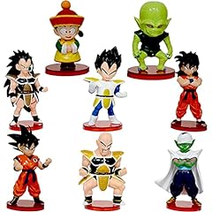 Mini Figurine,8 Pcs Cake Toppers Goku Shadow Tails Personaggi Figure,Bambola Fatta a Mano Bambola per la Decorazione della Torta della Festa di Compleanno per Bambini usato  Spedito ovunque in Italia 