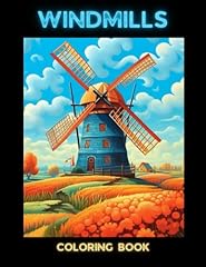 Windmills coloring book for sale  Delivered anywhere in UK