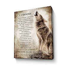 Motivational wolf canvas for sale  Delivered anywhere in USA 