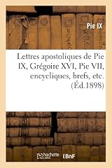 Lettres apostoliques pie d'occasion  Livré partout en France