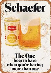 7 x 10 METAL SIGN - 1975 Schaefer Beer - Vintage Look for sale  Delivered anywhere in USA 