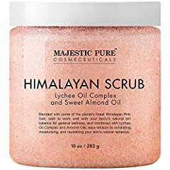 Used, MAJESTIC PURE Himalayan Salt Body Scrub with Lychee for sale  Delivered anywhere in USA 