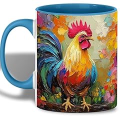Colorful rooster mug for sale  Delivered anywhere in USA 