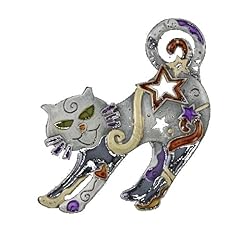 Cat pewter pin for sale  Delivered anywhere in USA 