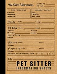 Pet sitter information for sale  Delivered anywhere in USA 