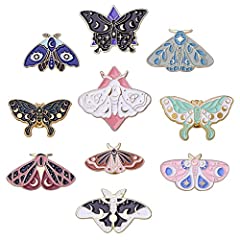 10pcs butterfly brooch for sale  Delivered anywhere in UK