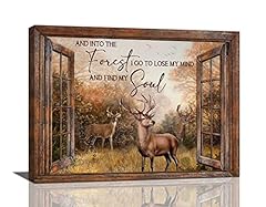 Farmhouse deer wall for sale  Delivered anywhere in USA 
