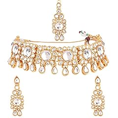 Efulgenz Indian Jewellery Set Kundan Crystal Choker for sale  Delivered anywhere in UK