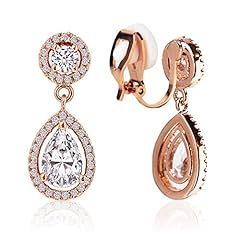 Clip earrings drop for sale  Delivered anywhere in USA 