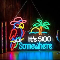 Parrot clock neon for sale  Delivered anywhere in USA 