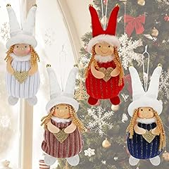 Used, Auniq Christmas Angel Doll Ornaments 4Pcs Christmas for sale  Delivered anywhere in UK