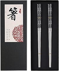 Metal chopsticks reusable for sale  Delivered anywhere in UK