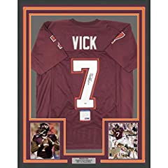 Framed Autographed/Signed Michael Mike Vick 33x42 Virginia for sale  Delivered anywhere in USA 